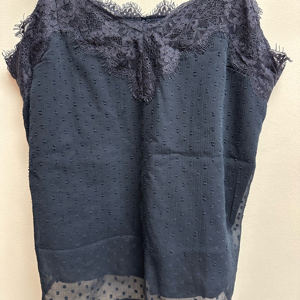 Abercrombie & Fitch Navy Clipdot Camisole